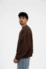 BROWN PRINTED CREWNECK - Image 2