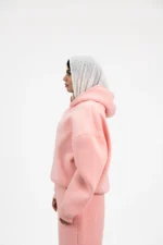 BABY PINK PRINTED HOODIE - Image 3