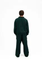 OLIVE GREEN QUARTER ZIPPER SET - Image 4