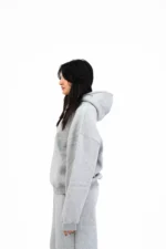 GRAY BASIC HOODIE - Image 2